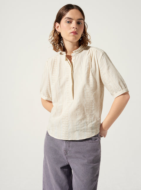 Blouse jacquard