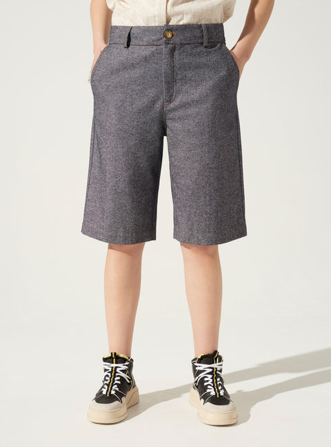 Straight Bermuda shorts