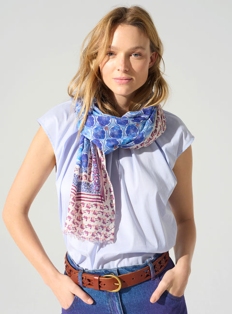 Large printed scarf  