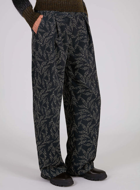 Printed Wide Leg Pants